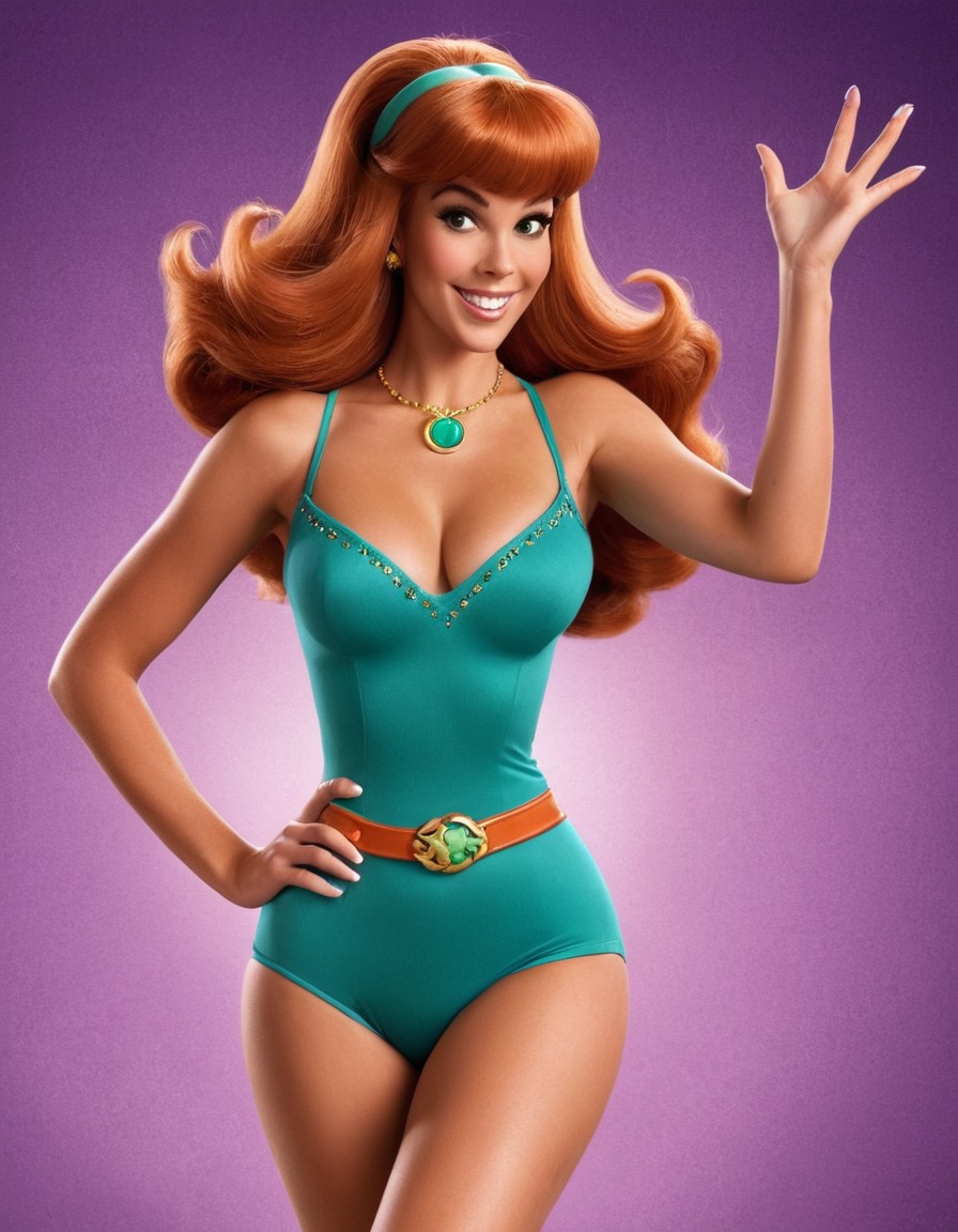 daphne blake, scooby-doo, cartoon character, mystery solver, innocent beauty, crime fighter