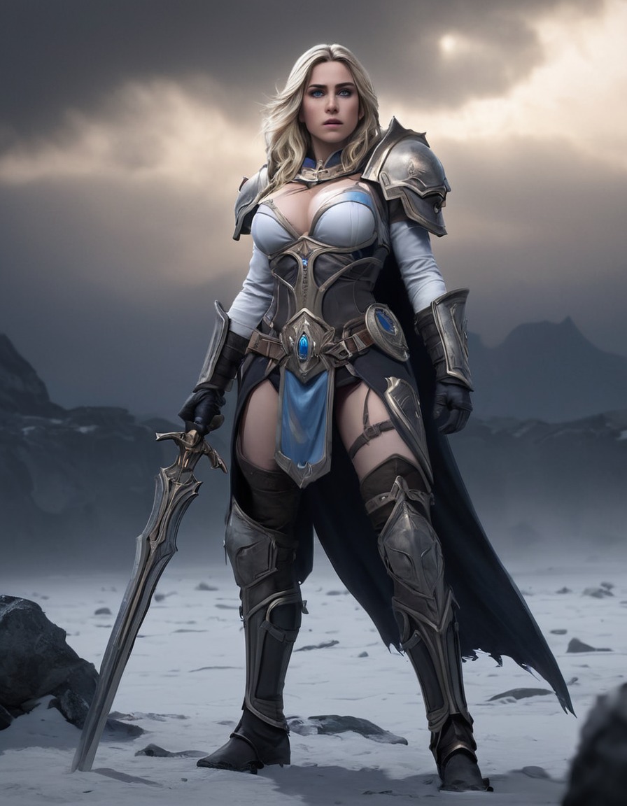 jaina proudmoore, world of warcraft, fantasy, battle, shadows, loneliness, games, dark