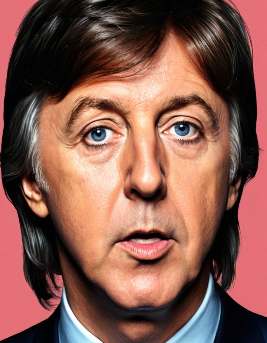 paul mccartney, funny, painting, musician, art, celebrity, humor