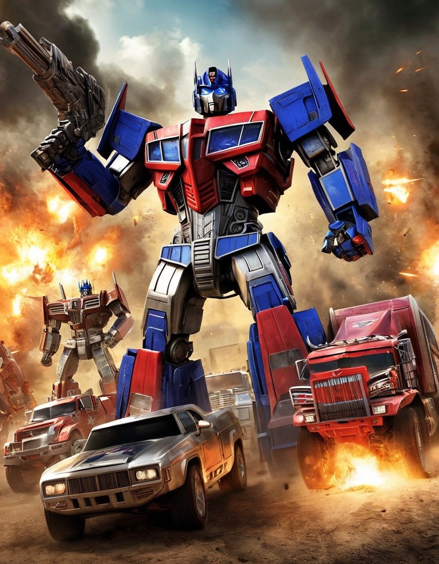 optimus prime, autobots, decepticons, transformers, battle, robots, games, movies