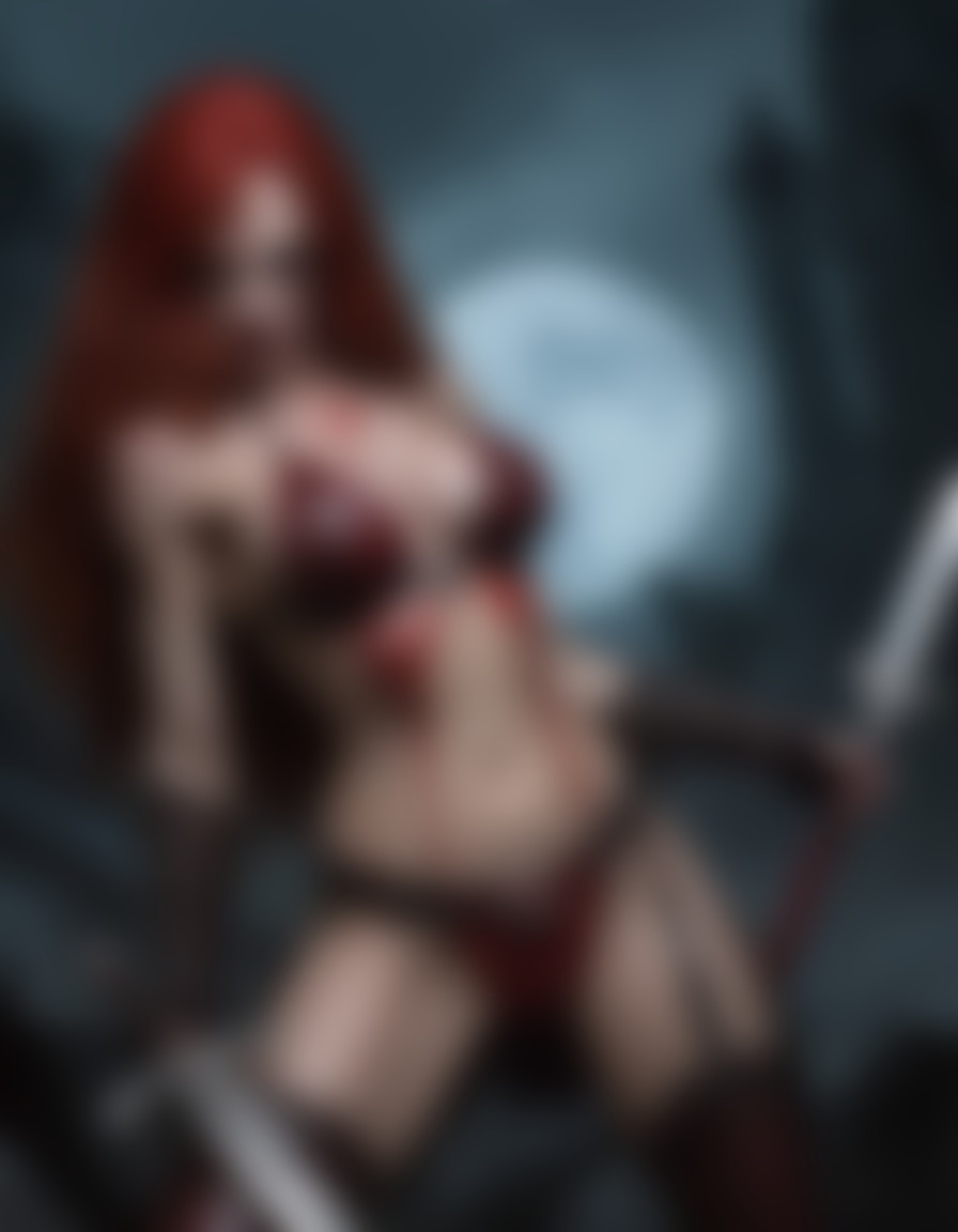 vampire, red sonja, supernatural, fantasy, strong female lead, comic book character