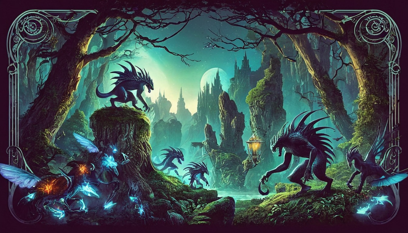 magic, fantasyart, horror, monster, forest, creature, fanart, creepy, creepycryptids