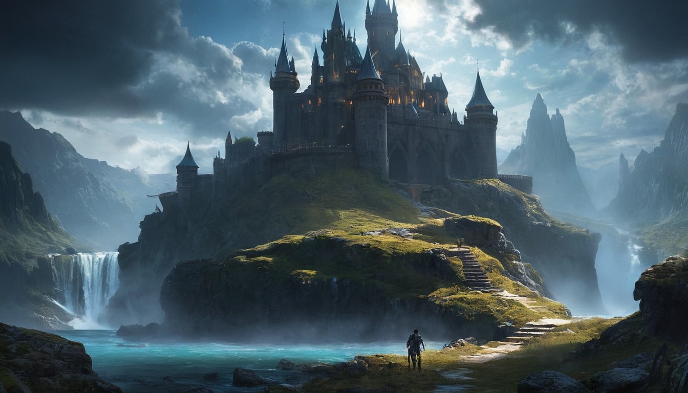 fantasyart, architecture, medieval, castle, digitalart, wallpaper, conceptart, photography, digitalpainting, characterdesign, cloudysky, fanartdigital, fantasyillustration, hyrule, castlefantasy