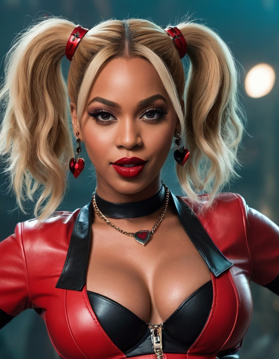 beyoncé, harley quinn, dc comics, music, fashion, entertainment, pop culture