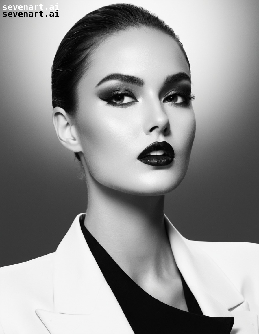 fashion, editorial, glamour, high fashion, black and white, super woman, woman, super model