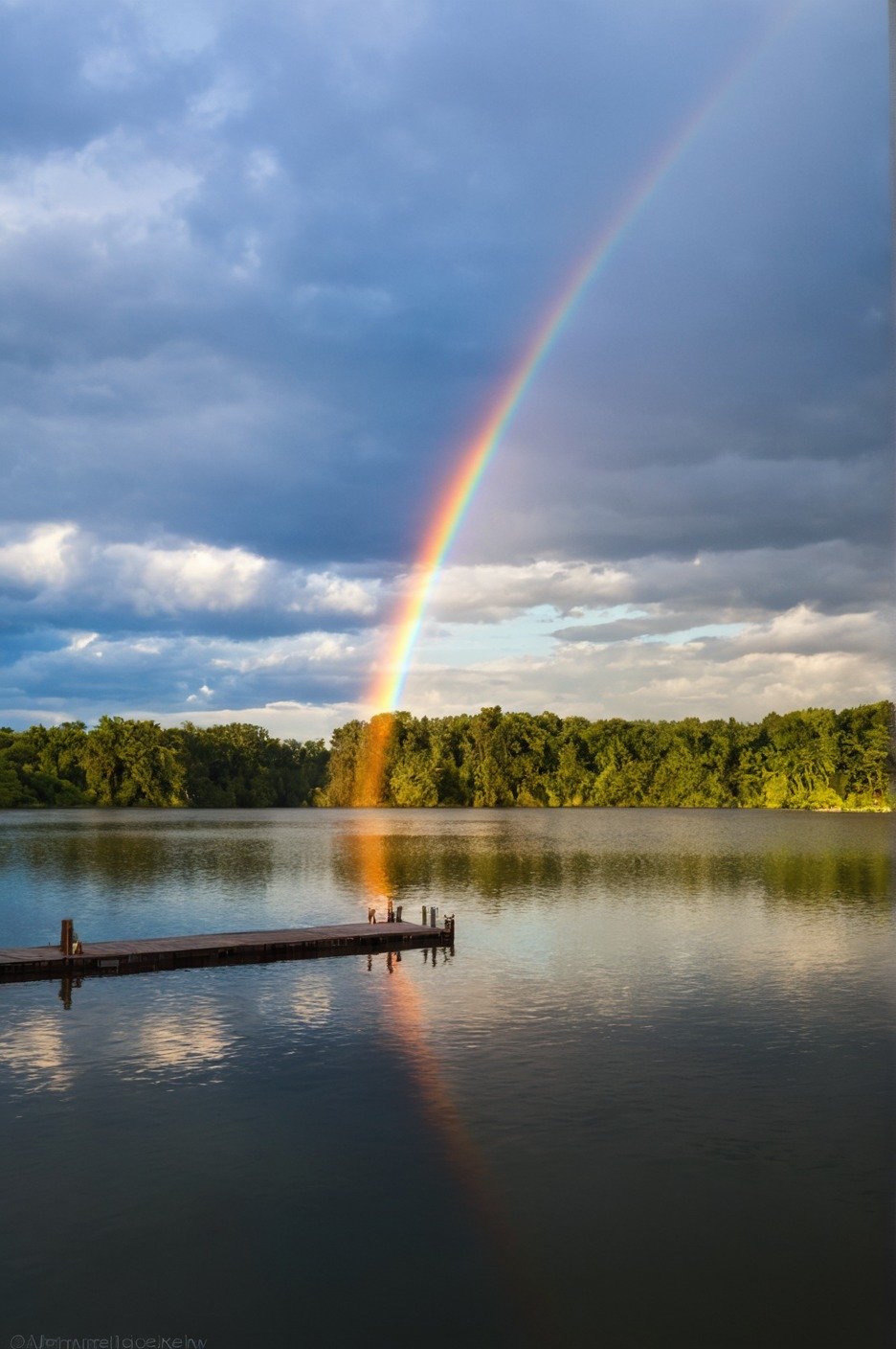 nature, nature photography, rainbow, sky, summer, summertime, lake, pennsylvania