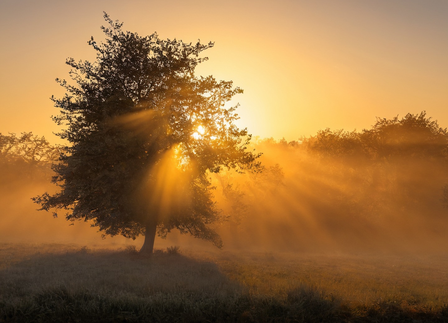 germany, farm, sunrise, horses, sheep, golden light, nature, sunrays