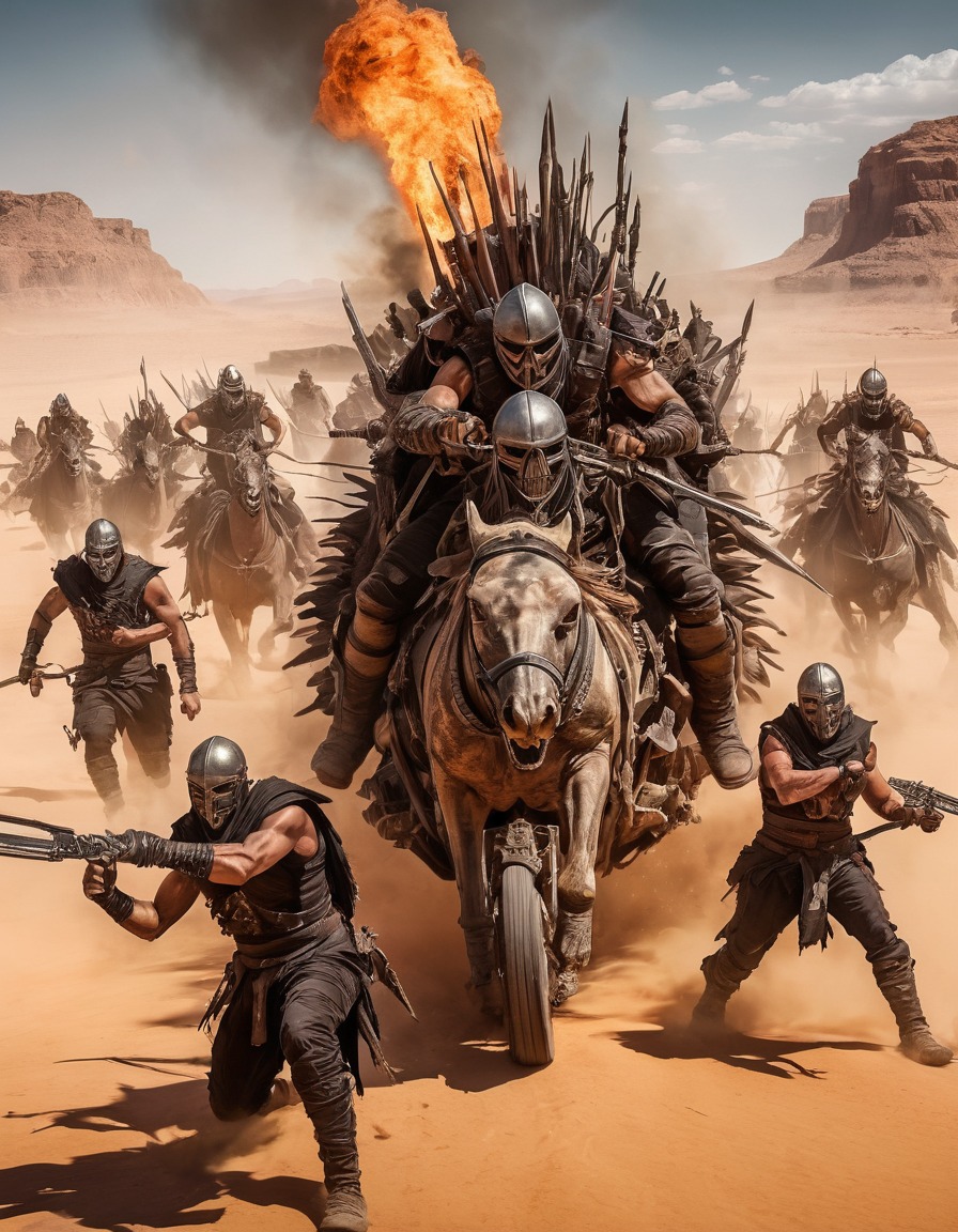 warrior, battle, raiders, desert, fury road, action, mad max