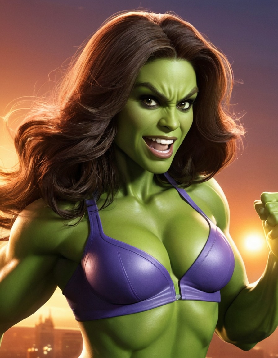 funny, she-hulk, caricature, marvel, superhero, comedy, entertainment