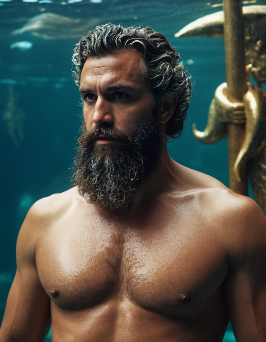 poseidon, greek mythology, sea, contemporary, deity, mythological figure