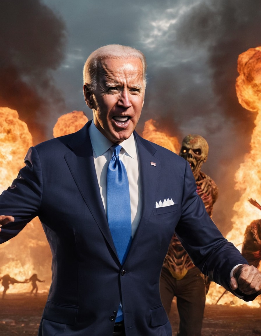 joe biden, zombie, fight, undead, horror, entertainment, fiction