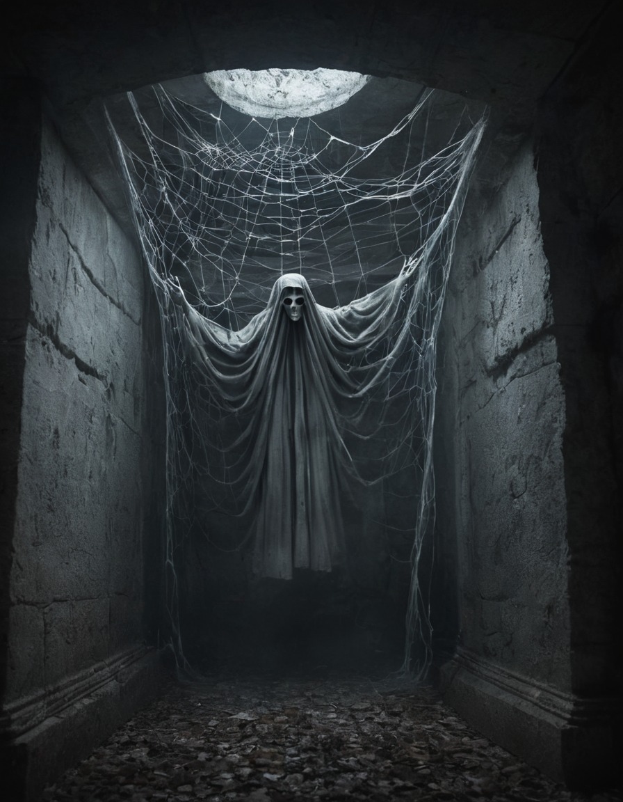 ghost, apparition, crypt, haunting, gothic, underground, dark