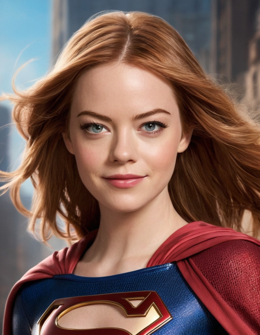 emma stone, supergirl, actress, superhero, celebrities