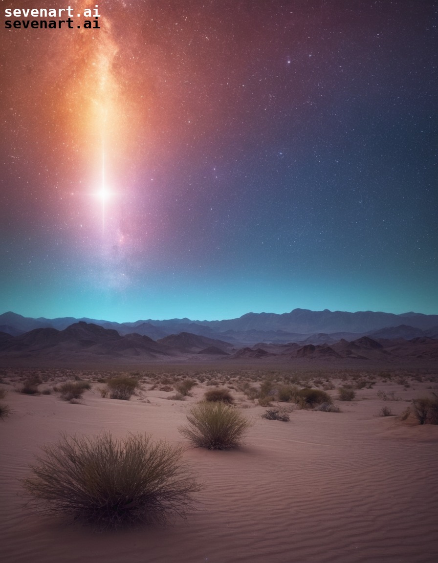 starry night, desert, remote, landscape, peaceful, nature