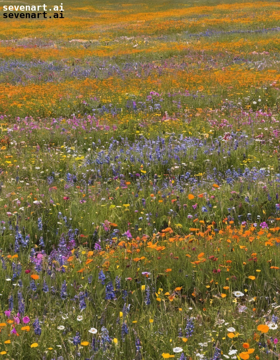 nature, wildflowers, field, landscape, blooming