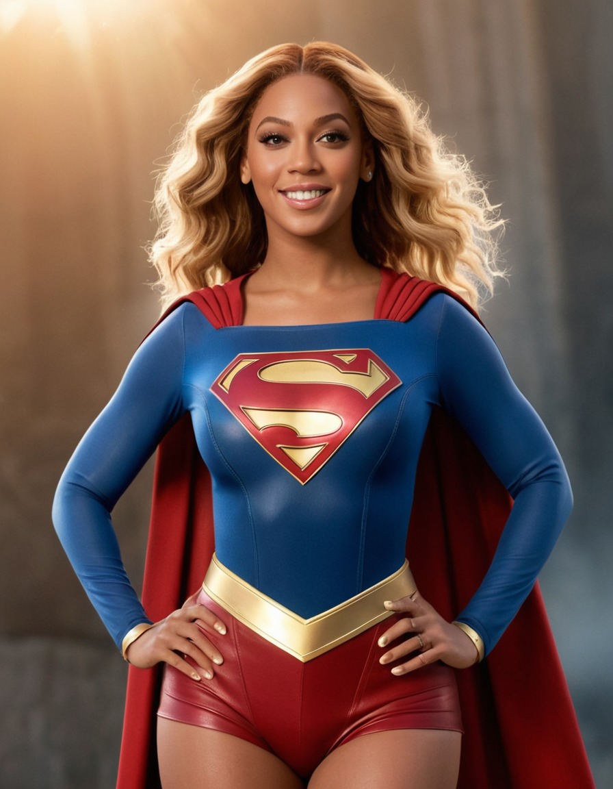 beyoncé, supergirl, music icon, superhero, empowerment, pop culture, entertainment