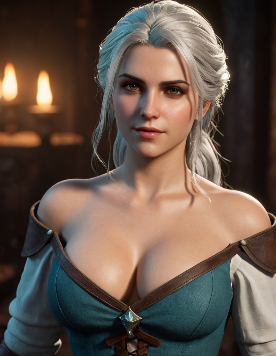 ciri, the witcher 3: wild hunt, fantasy, action-adventure, videogames, magic, combat