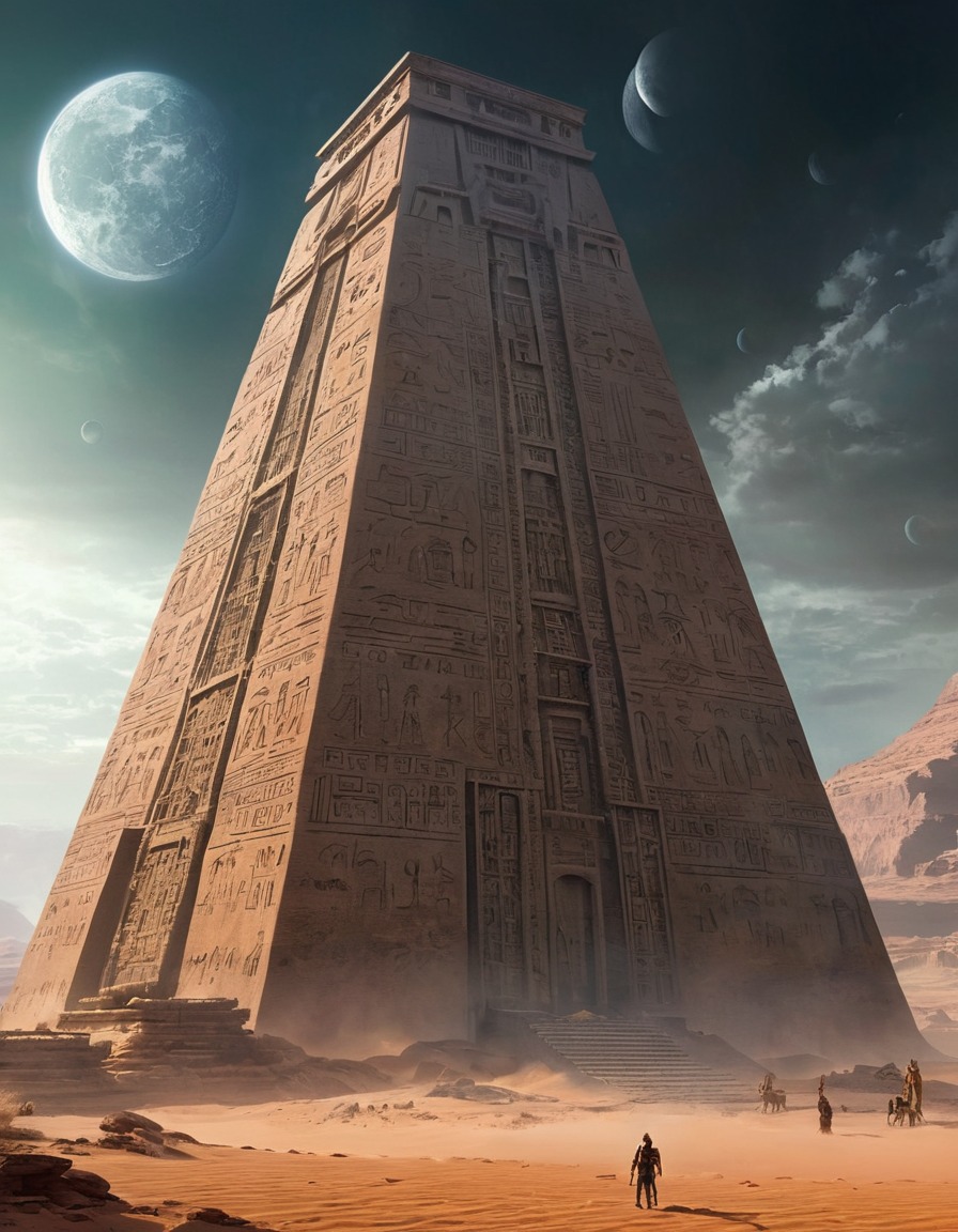 alien, ancient, structure, hieroglyphs, mystery, extraterrestrial, aliens