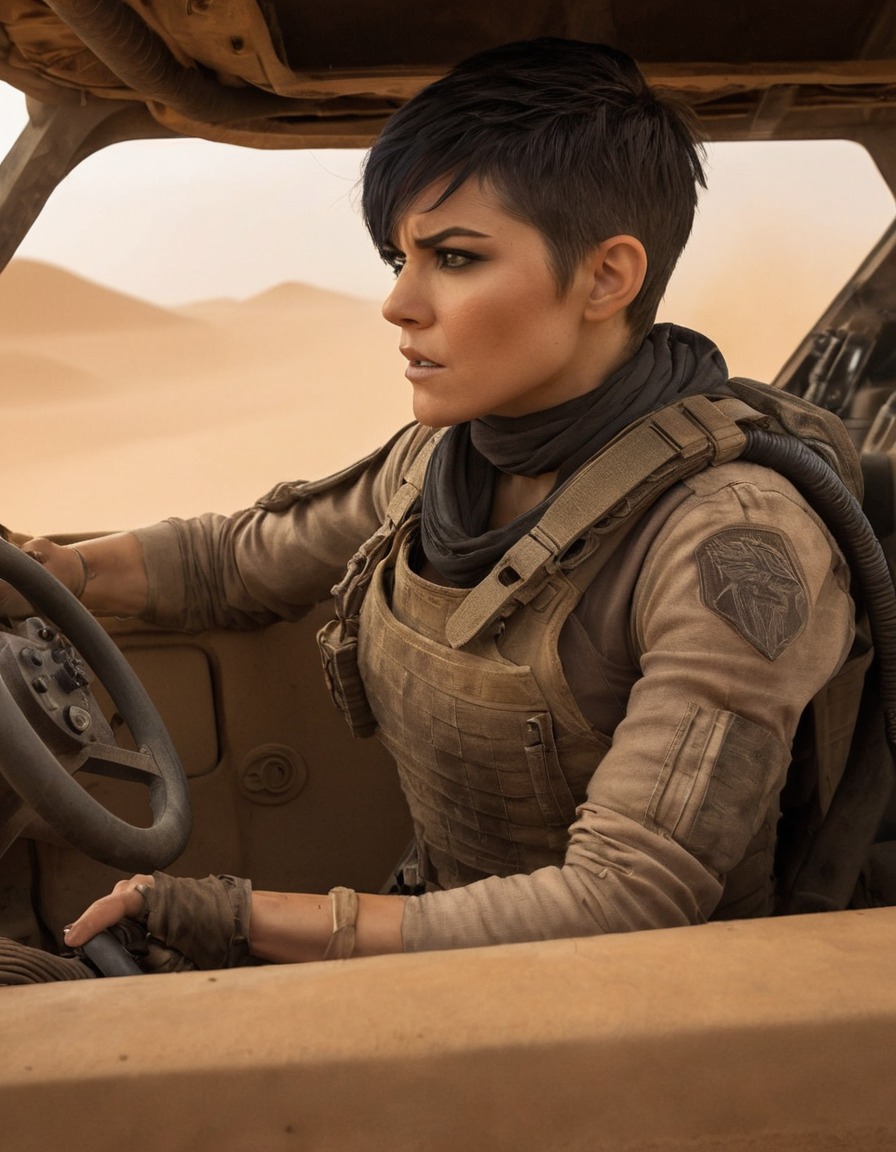 furiosa, war rig, sandstorm, action, dystopian, adventure., mad max