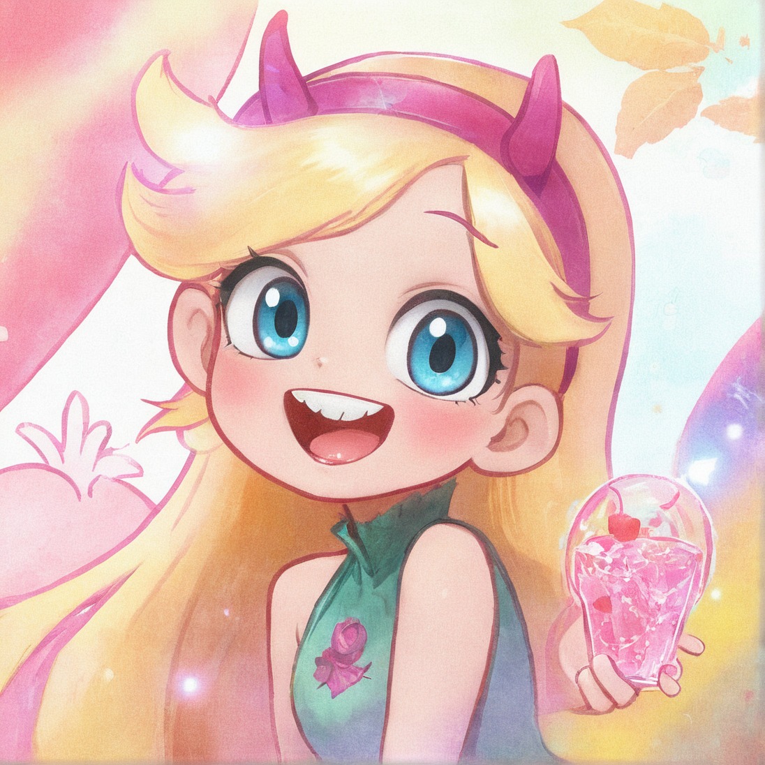 anime, animestyle, cartoon, chibi, cute, digital, disney, fantasy, game, girl, art, axsens, adorable, starbutterfly, chibicutekawaii, starvstheforcesofevil