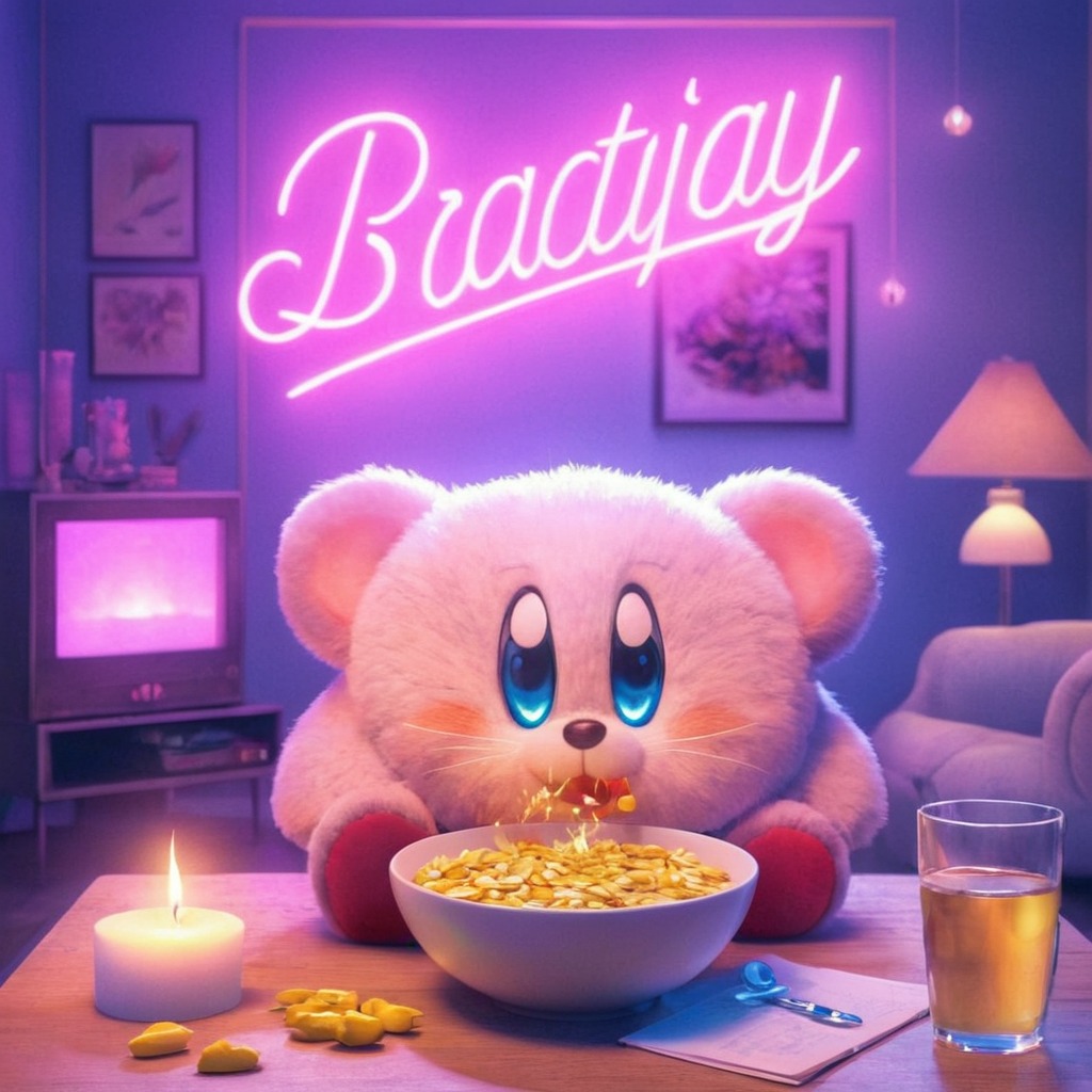 kirby, closeup, cute, noodles, sweet, with