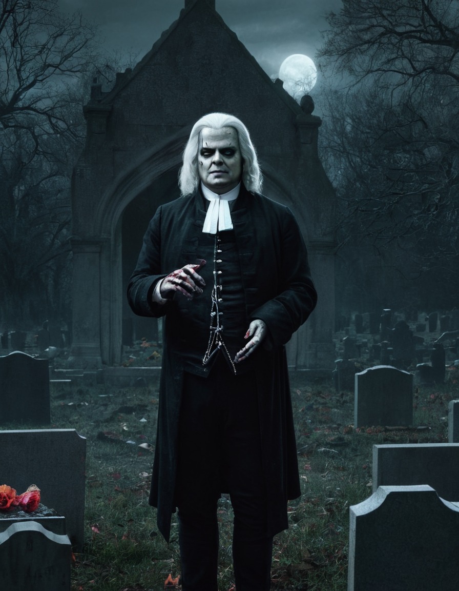 johann sebastian bach, zombie, composer, graveyard, music, undead