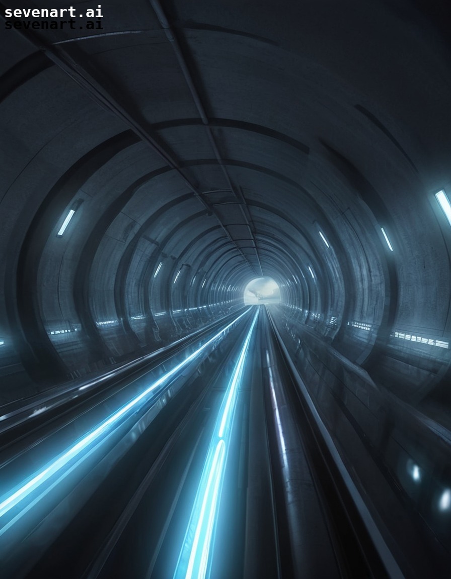 technology, transportation, high-speed train, futuristic, tunnels, future