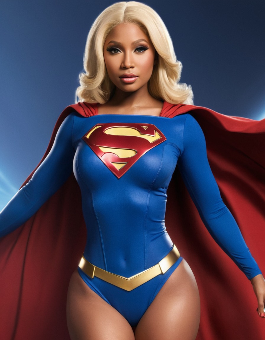 nicki minaj, supergirl, music video, transformation, powerful, fashion, celebrity