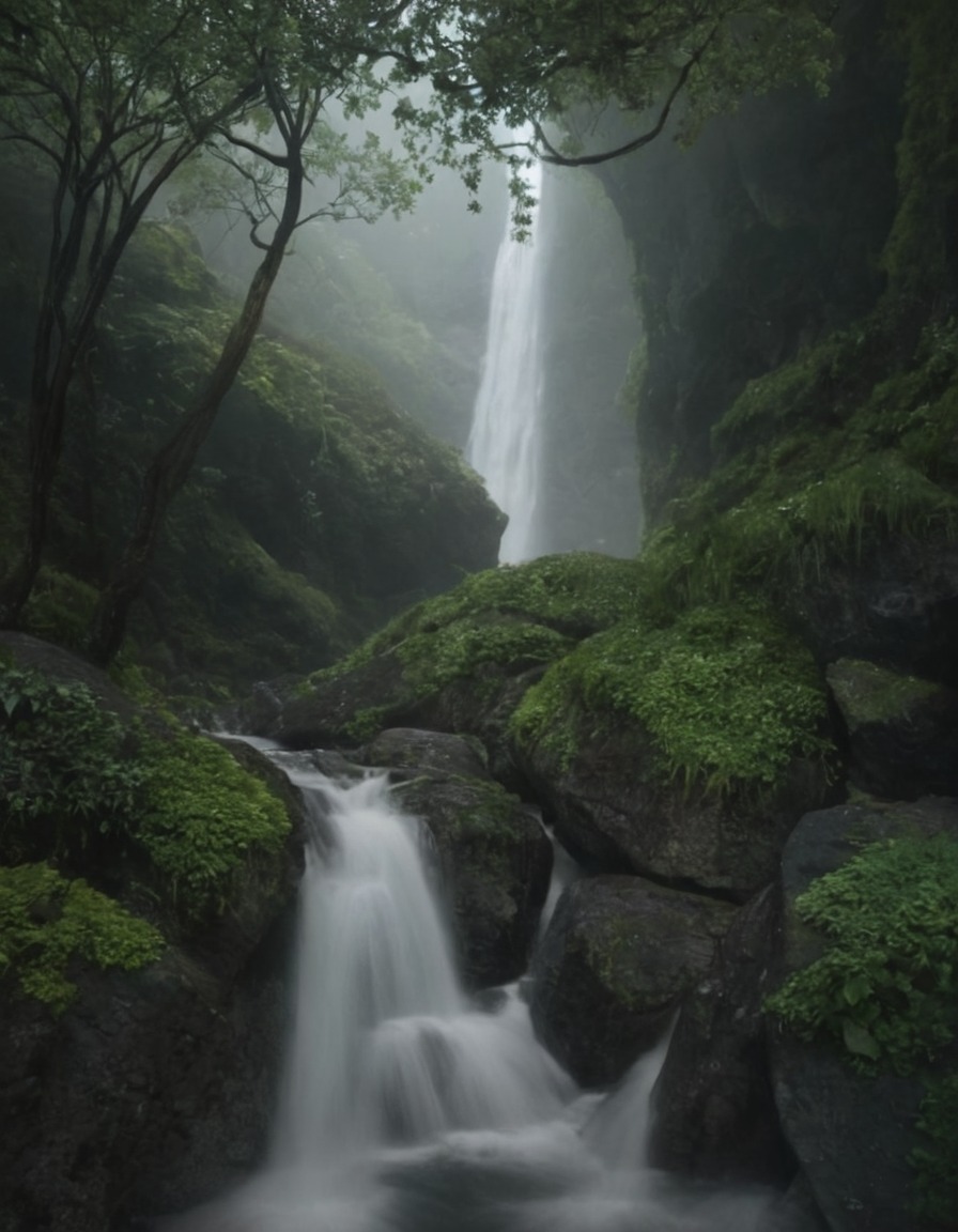 landscape, paradise, waterfall, nature, adventure, explore, travel, travelling, photography, gif, gifs, photographers on tumblr, aesthetic, cottagecore, fairycore, fairy, naturecore