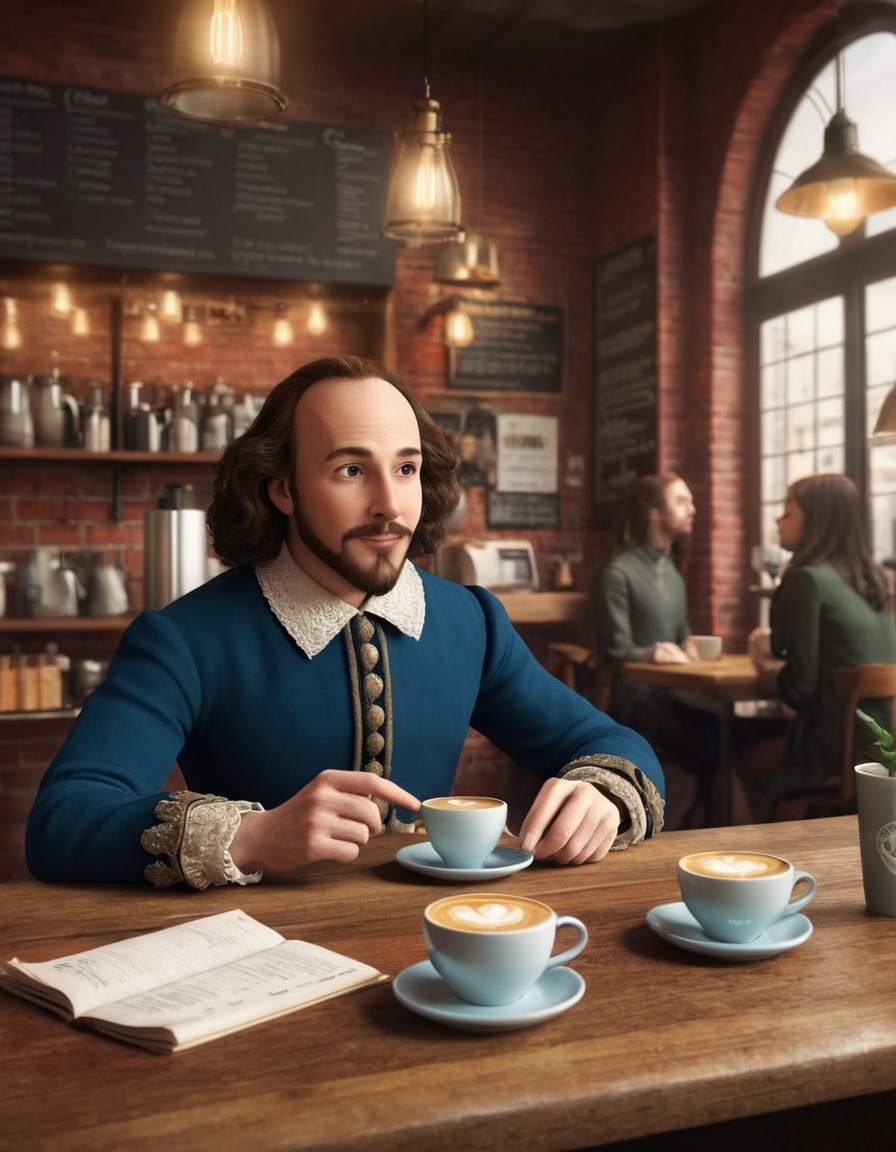 william shakespeare, coffee, hipster culture, humor