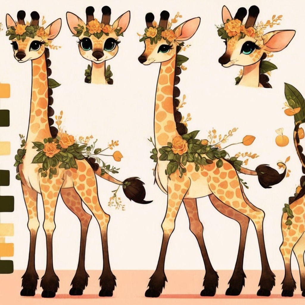 adoptable, adoptables, giraffe, plants, adoptablesopen, openadoptables