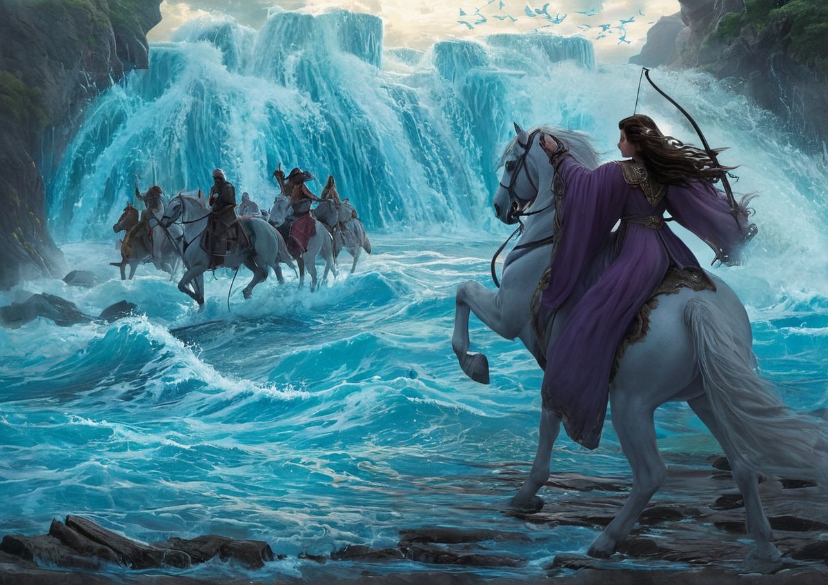 magic, water, arwen, lordoftherings