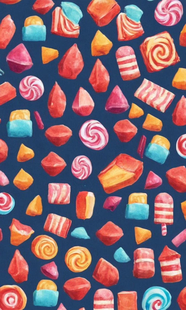 wallpaper, candy, pixelated, sweets