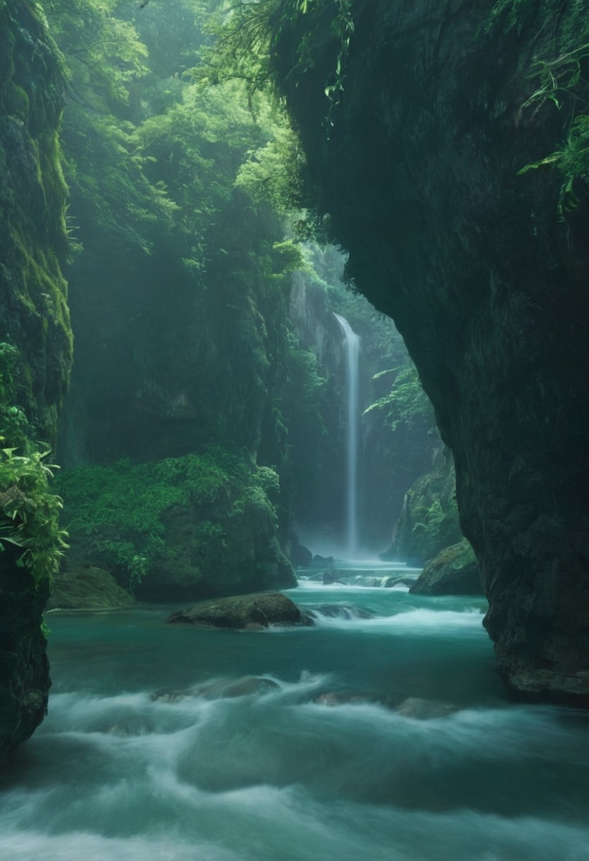 landscape, paradise, waterfall, nature, adventure, explore, travel, travelling, photography, gif, gifs, photographers on tumblr, aesthetic, cottagecore, fairycore, fairy, naturecore