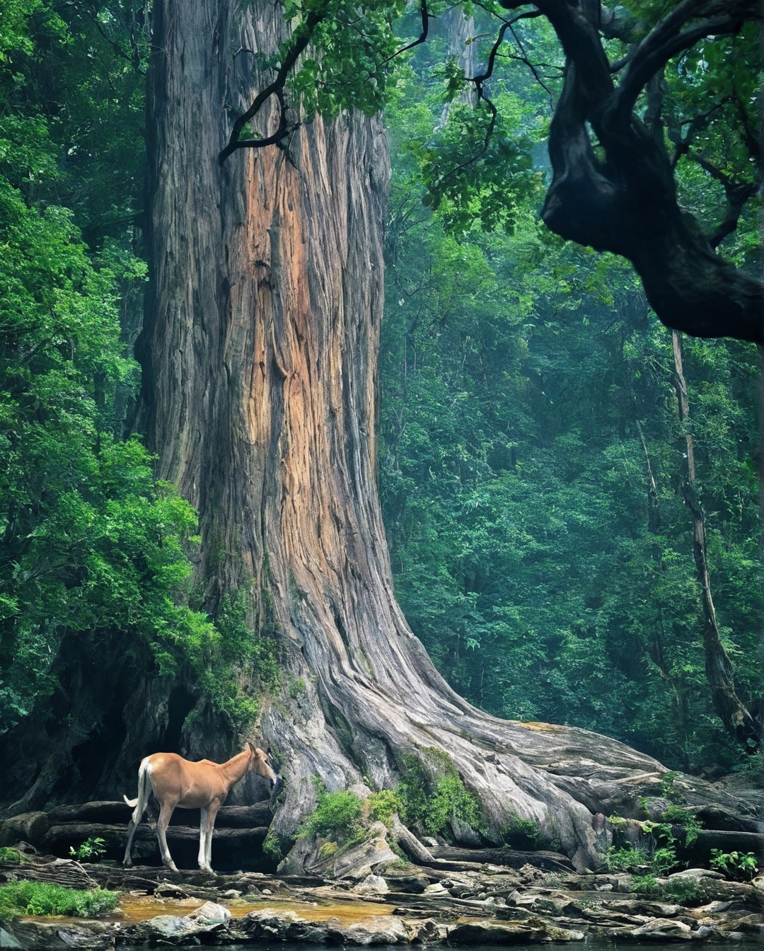 nature, landscape, forest, photography, photographers on tumblr, nara, japan, summer, deers, river, aesthetic, scenery, cameras, nature photography, treescape, greenery, flowers, floral, water lily, naturecore, moody summer, my post, pb:issey, p:wednesday