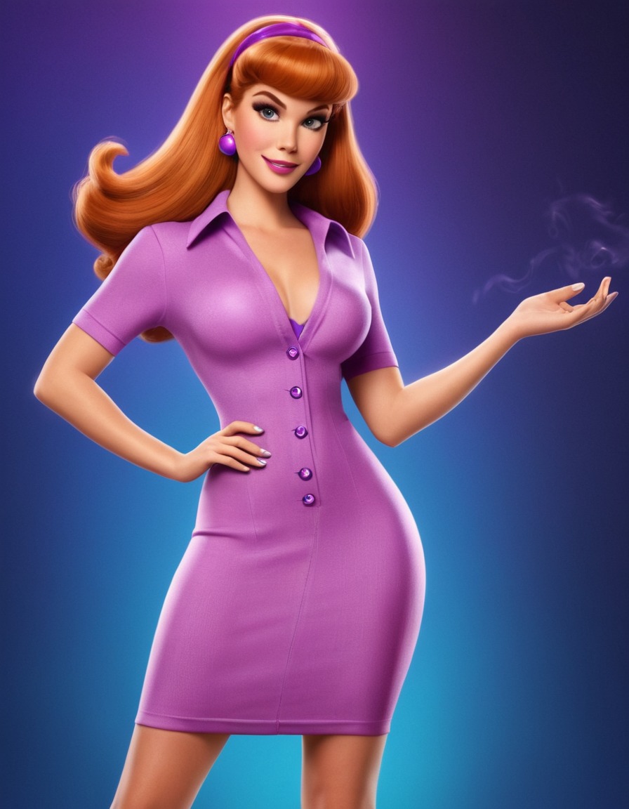 daphne blake, scooby-doo, fashion, confident, stylish outfit