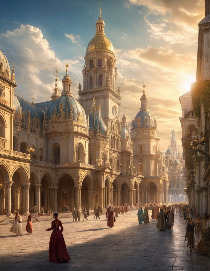 renaissance, cityscape, palaces, cathedrals, architecture