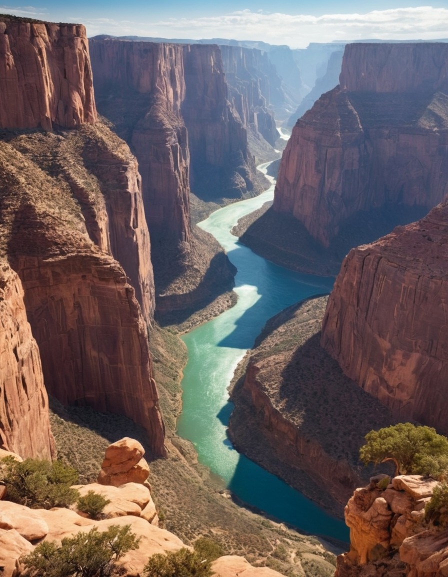 nature, canyon, beautiful, scenic view