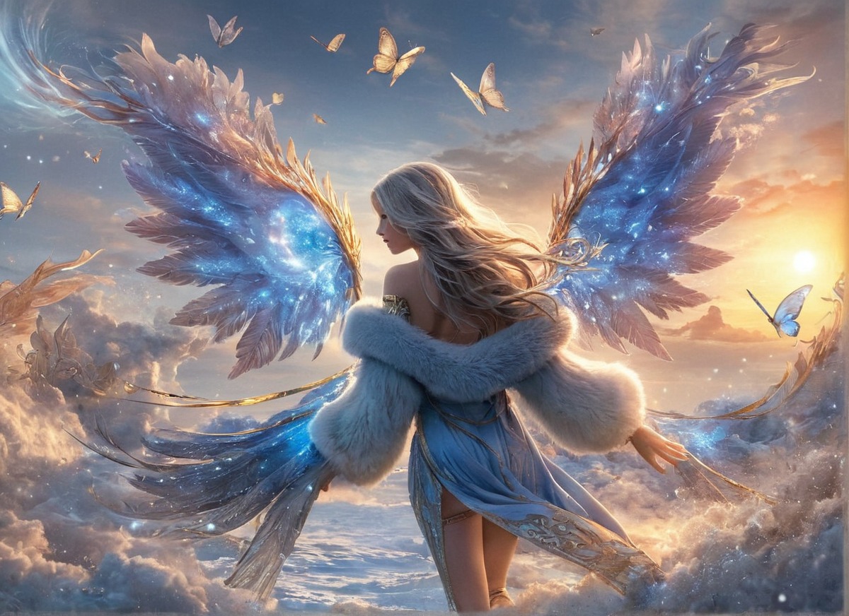 beauty, magic, fantasyart, angel, fairy, butterflies, digitalart, portrait, wallpaper, sky, flying, beautiful, butterfly, butterflygirl, colorful, fantasy, fantasycharacter, fantasyillustration, iridescence, fairytailfanart