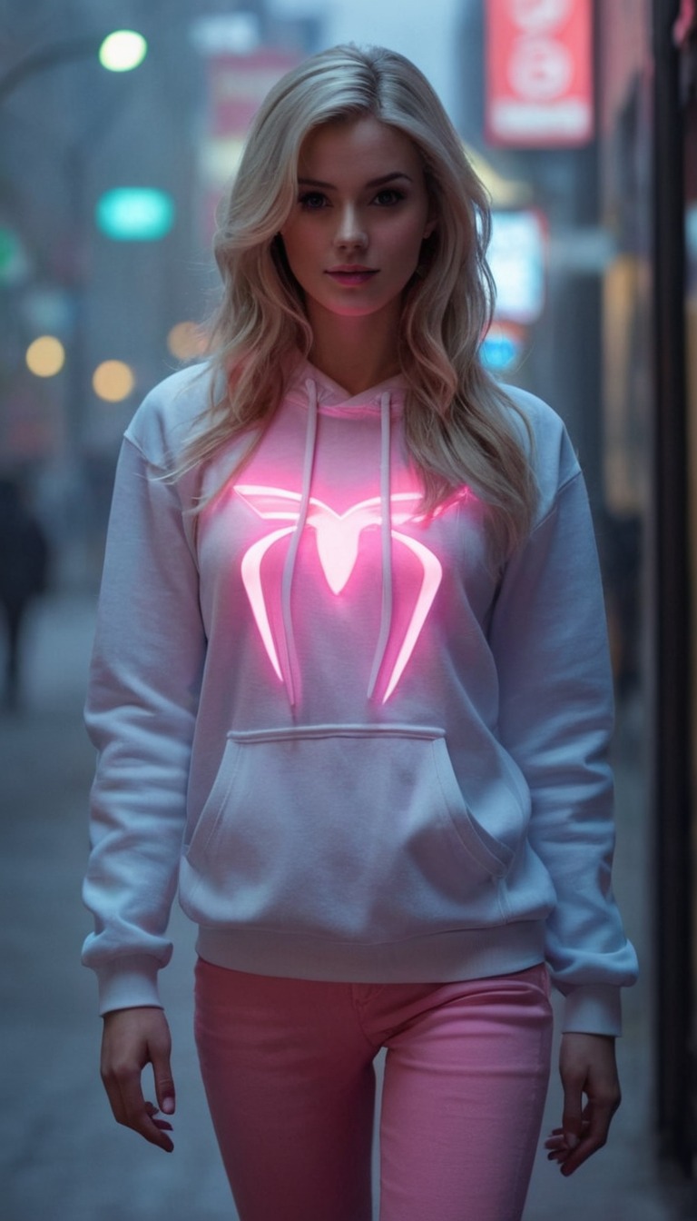 cosplay, spiderman, spidergwen, digitalart, fanart, photography, neon