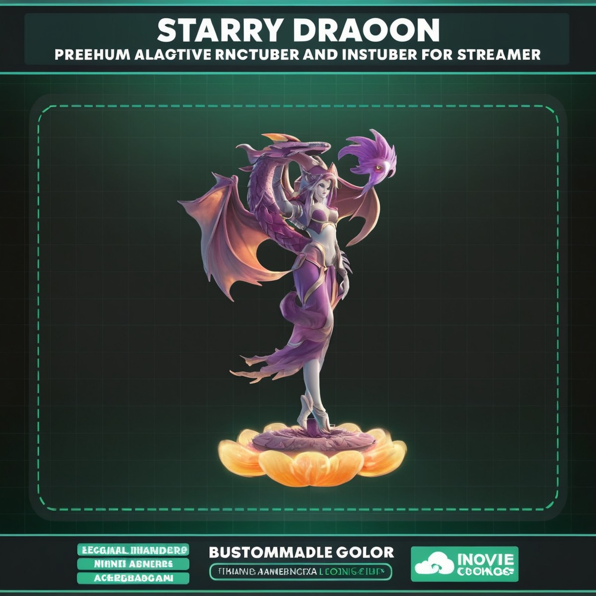 dragon, vtuberasset, vtuberdesign, streamdecoration, vtubermicrophone, vtubermicasset, streamsetupvtuber, vtuberaccessories, vtuberstreamasset, starrypurpledragon, dragonmicrophone, starrymic, purpledragonmic, purplemicrophone