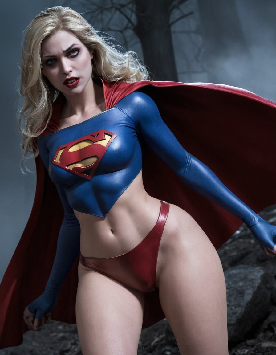 vampire, supergirl (dc comics), dc comics, superhero, fantasy, comic book character, transformation