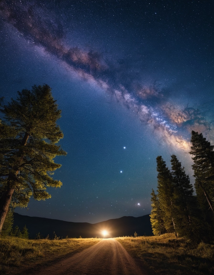 sky, stars, milky way, night, astronomy