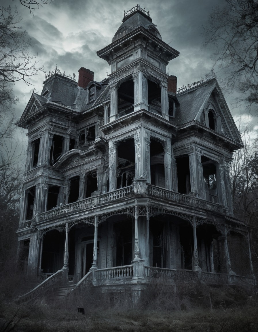 ghost, apparition, victorian mansion, decay, haunting, gothic, underground, dark