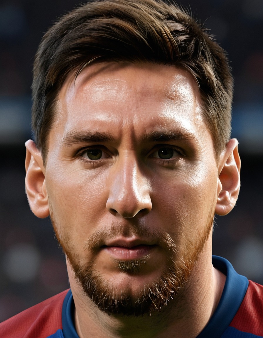 lionel messi, portrait, painting, art, sports, barcelona, argentina