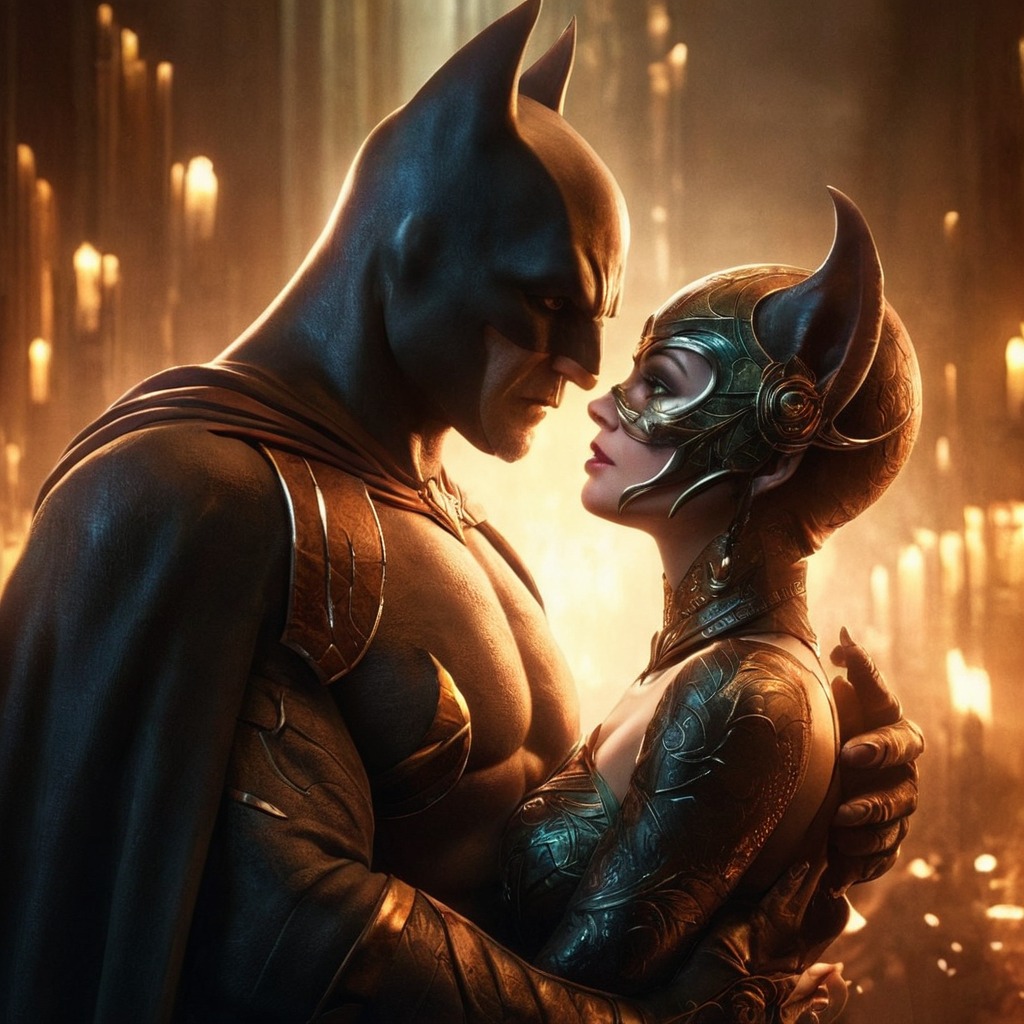 batman, bing, catwoman, conceptart, fanartdigital, fantasyart