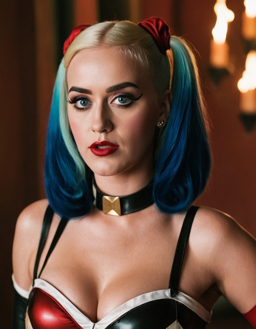 harley quinn, katy perry, dc comics, cosplay, costume, character, entertainment