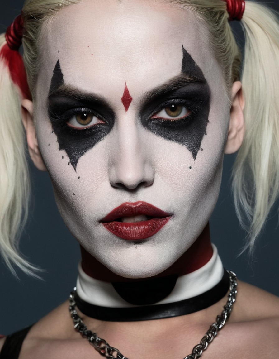 johnny depp, harley quinn, makeup, actor, cosplay