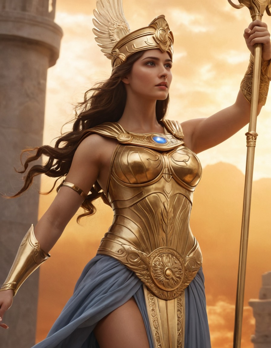 athena, epic, greek mythology, goddess, battle, wisdom, war