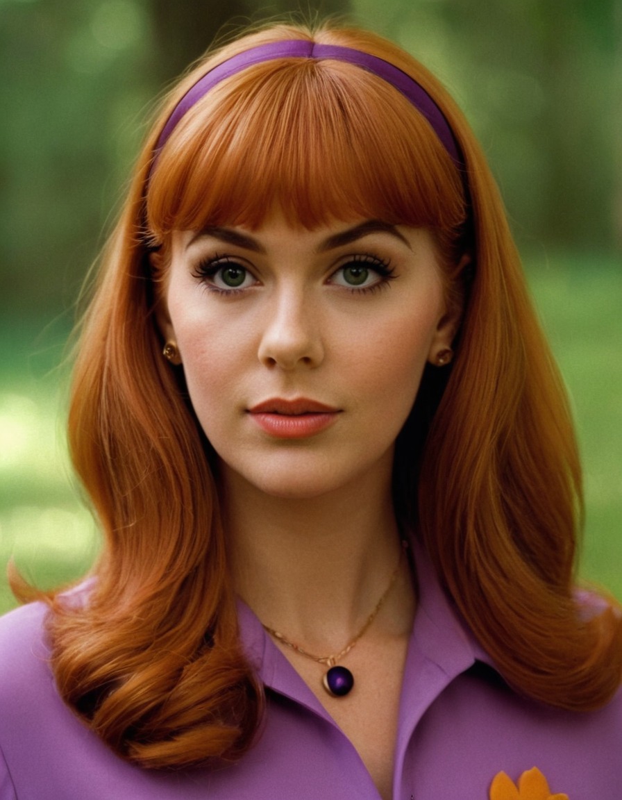 daphne blake, scooby-doo, cartoon character, mystery solver, beautiful woman, tv show, fashion icon